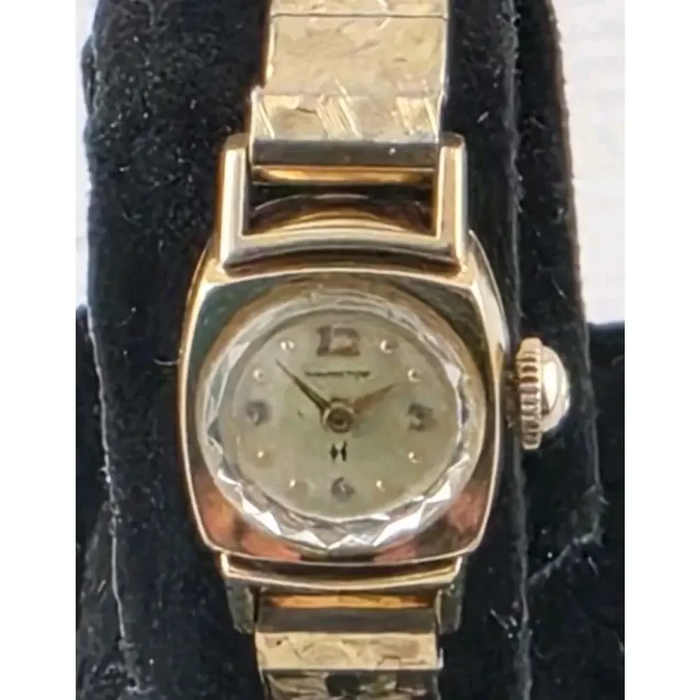 Vintage 60s Lady Hamilton 10K Gold Filled 17J Cal 780 Movement Cocktail Watch